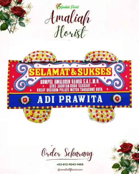 Papan Bunga Ucapan Selamat Putatgede